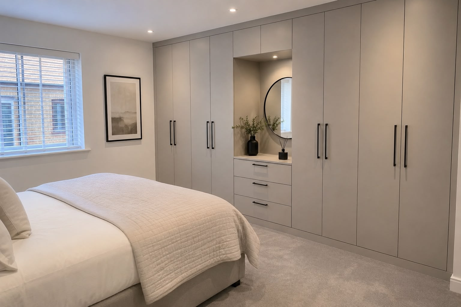 Fitted Bedrooms designed and installed by Bridgeway Interiors